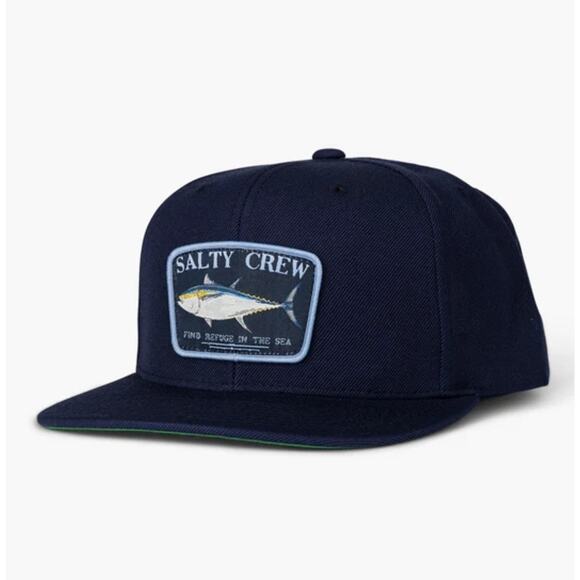 Salty Crew Brand Cap Hat SnapBack Adjustable Blue Fishing Tuna New! - Picture 1 of 7